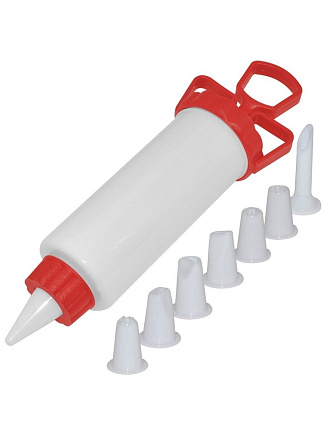 Шприц кондитерский для крема, Мультидом, Н80-3/JH80-2, 8 насадок