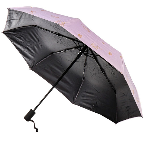 Зонт для женщин, автомат, 8 спиц, 55 см, полиэстер, розовый, Y822-059