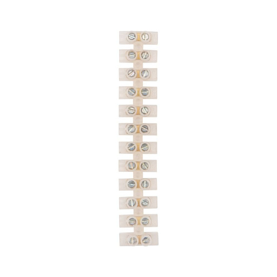 Колодка клеммная KВ-4, винтовая, полиэтилен, белая, 1.5-4 мм², Rexant, 07-5004