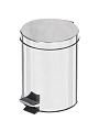 Контейнер для мусора металл, 8 л, круглый, педаль, хром, Y8-2722 - фото 11