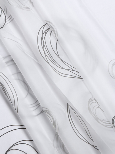 Штора для ванной 180х180 см, Peva, Элика-4, белая, Y4-11173