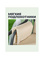 Качели садовые 3-местные, 209.5х127х165 см, 300 кг, Генуя, раскладываются в кровать, с москитной сеткой, антрацит, A45A.T025, металл - фото 2