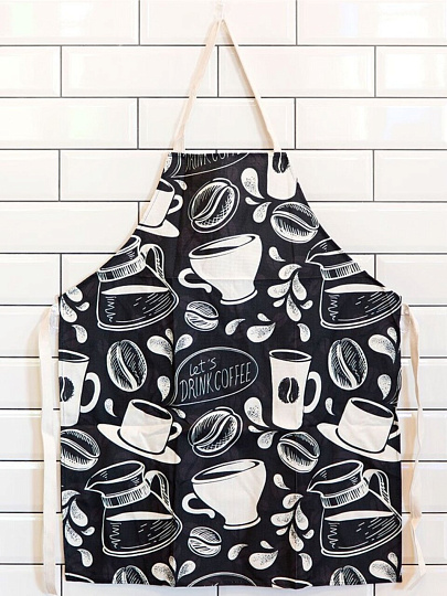 Фартук 69х84 см, 100% полиэстер, без кармана, Кофе, Y3-842