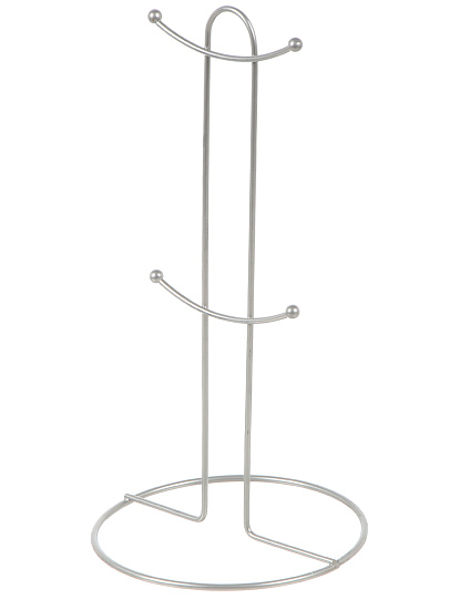 Набор кружек керамика, 4 шт, 380 мл, металлическая подставка, ТМ Глория, 202391, металл