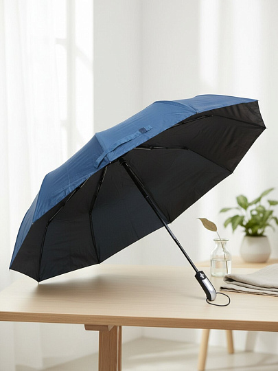 Зонт складной автомат, 10 спиц, 58 см, синий, Y4-11562