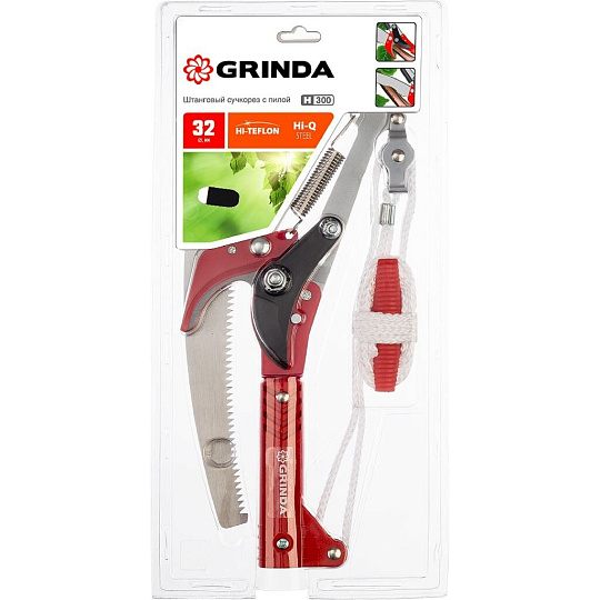 Сучкорез 450 мм, лезвие плоскостное, с ножовкой, штанговый, Grinda, Н-300, 40242_z02