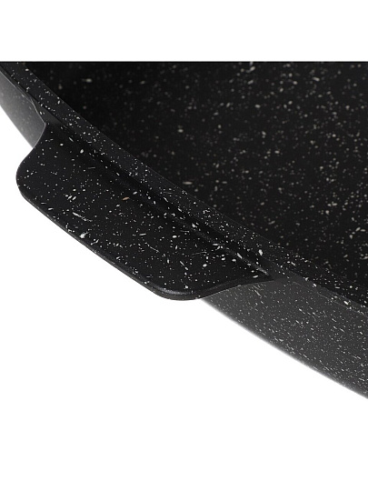 Противень алюминий, 32х32х7 см, 2000 мл, антипригарное покрытие, квадратный, литые ручки, Горница, Гранит, п321аг