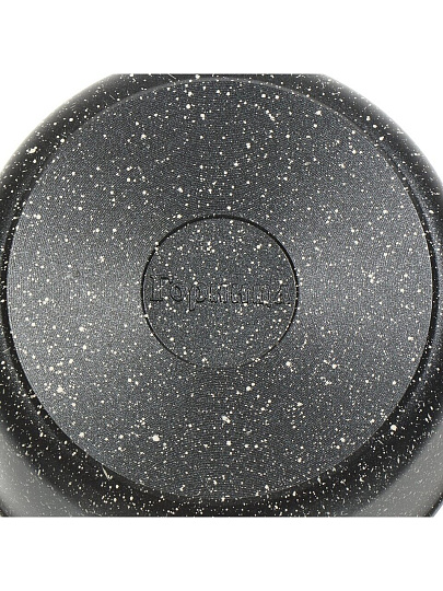 Ковш алюминий, антипригарное покрытие, 1.5 л, бакелитовая ручка, съемная ручка, Горница, Гранит, кш1812аг