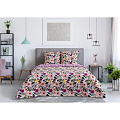 Постельное бельё &amp;quot;Этель&amp;quot;1.5 сп &amp;quot;Flowers&amp;quot; 143х215 см, 150*70 см, 70*70 см -2 шт, 4800790
