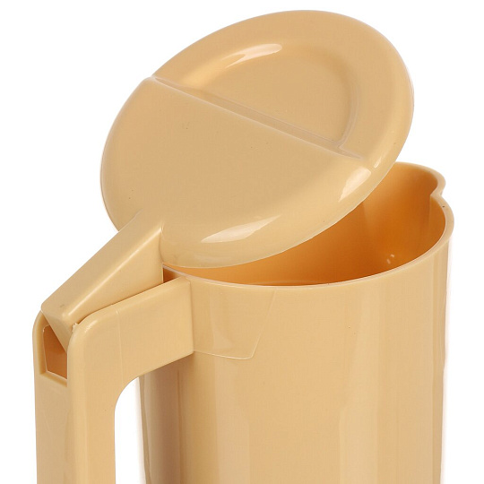 Чайник электрический Vepsmann, VN-112, бежевый, 0.5 л, 800 Вт, открытый нагревательный элемент, пластик