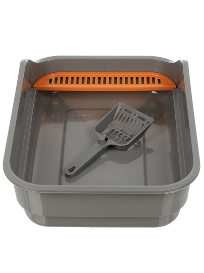 Туалет-лоток для кошек с совком, в ассортименте