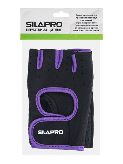 Перчатки защитные, универсальный размер, полиэстер, обхват ладони 21.5-23.5 см, в ассортименте, SilaPro, 191-047