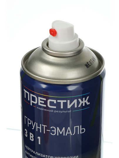 Грунт-эмаль аэрозольная, Престиж, 3в1, алкидная, желтая, RAL 1018, 520 мл, 0.425 кг