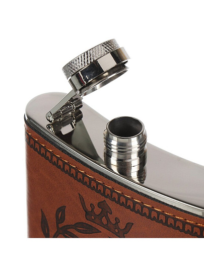 Фляга нержавеющая сталь, подарочный набор 6 предметов, Самый лучший, Y4-9066