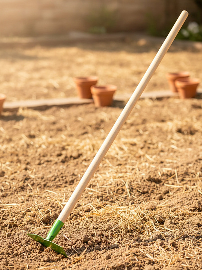 Мотыга комбинированная, металл, черенок деревянный, лепесток-тяпка, черенок 1200 мм, HouseLoft, МК1КЛ02