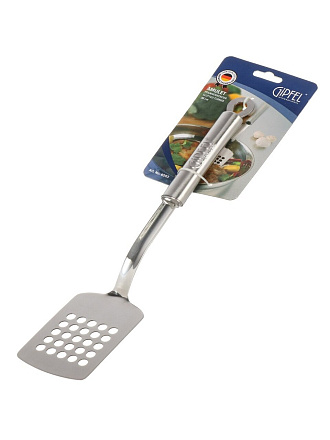 Лопатка кулинарная нержавеющая сталь, 36 см, навеска, Gipfel, Amulet, 6503
