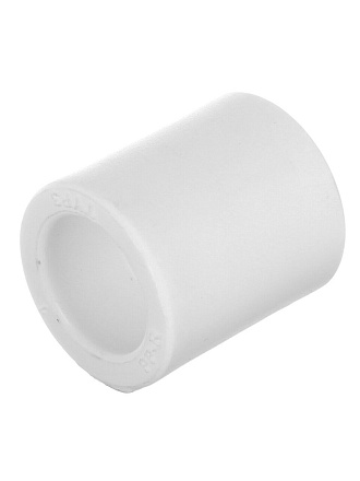 Муфта полипропилен, d40 мм, белая, Valfex
