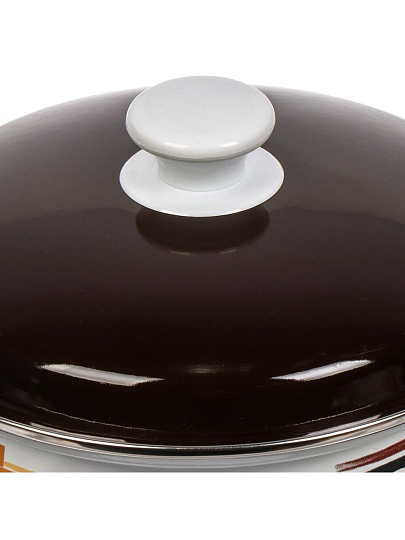 Набор посуды эмалированная сталь, 6 предметов, кастрюли 1.9, 2.7, 3.7 л, Керченский металлургический завод, Аттик-1, белый