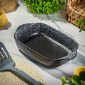 Форма для запекания керамика, 24х13.5х4.5 см, 0.58 л, прямоугольная, черная, Daniks, Полночь, Y4-8731 - фото 4