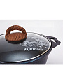 Кастрюля алюминий, антипригарное покрытие, 3 л, крышка стекло, Kukmara, Granit Ultra, кгг32а, синяя - фото 10