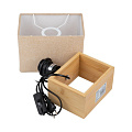 Светильник настольный E27, 40 Вт, светло-серый, Uniel, UML-B401 LIGHT GREY/WOOD, UL-00010956 - фото 4