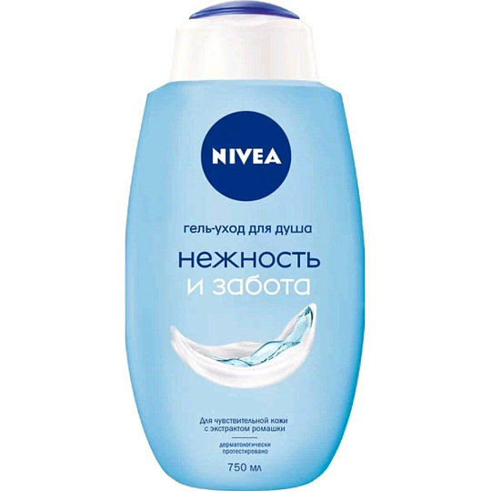 Гель для душа Nivea, Нежность и Забота, 750 мл