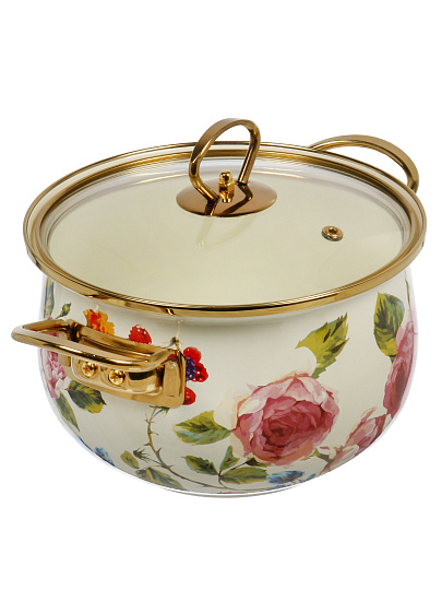 Кастрюля 2.7 л, крышка стекло, Daniks, Pions, индукция