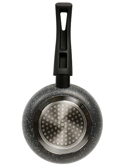 Сковорода алюминий, 16 см, антипригарное покрытие, Hoffmann, черная, индукция, НМ 7906