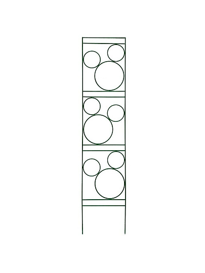 Шпалера для растений, металл, 46х206 см, Садовита, №3 Круги, 00196827