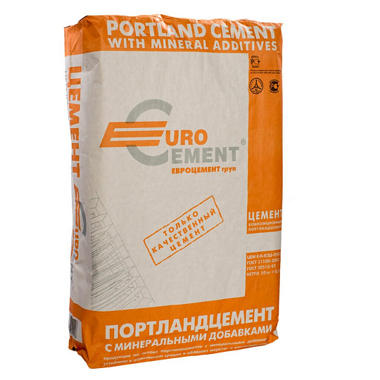Цемент Евроцемент Груп, М-500, Подгоренский/Липецкий, 50 кг