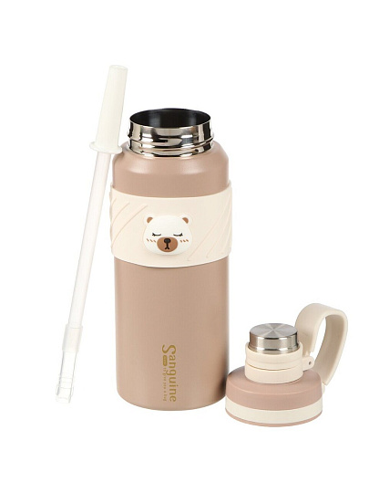 Термобутылка нержавеющая сталь, 0.6 л, бежевая, Y4-9308