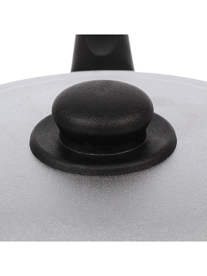 Сковорода литой алюминий, 28 см, Гардарика, с крышкой, бакелитовая ручка, 283