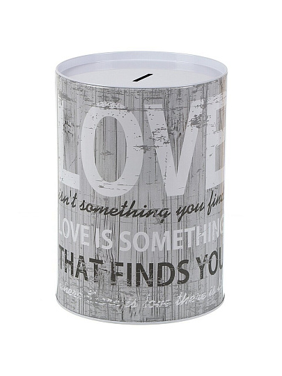 Копилка Love, 15х21.5 см, металл, A240056