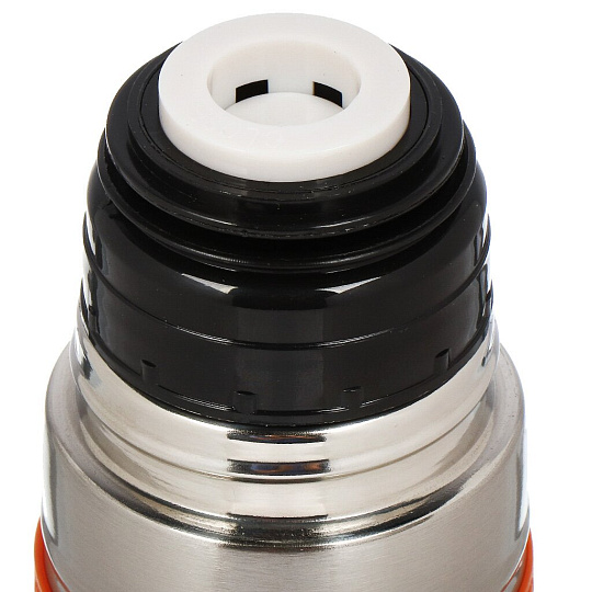 Термос нержавеющая сталь, 0.5 л, узкая горловина, Satoshi, Ямато, колба нержавеющая сталь, Буллет, серебристый, оранжевый, 841-633