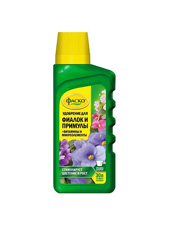 Удобрение Цветочное Счастье, для фиалок, минеральное, жидкость, 285 мл, Фаско