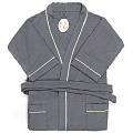 Халат унисекс, вафельный, 100% хлопок, серый, XL-XXL, 52-54, Barkas, AI-0106020 - фото 3