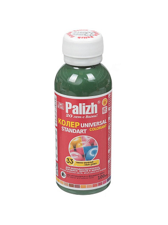 Колер паста, Palizh, №33, темно-зеленый, 100 мл
