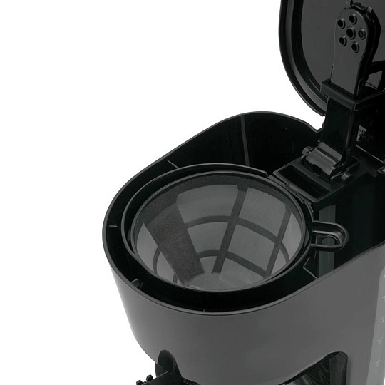 Кофеварка электрическая, капельная, пластик, стекло, 0.75 л, Polaris, PCM 0632, 600 Вт, пластиковая ручка, черная, 008915