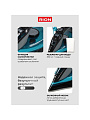 Утюг Rion, SZ-8016, 2200 Вт, керамика, вертикальное отпаривание, противокапельная система, 1.85 м, голубой - фото 5