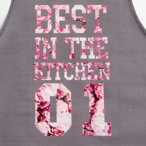 Фартук «Этель» Best in the kitchen 60х70 см, 100% хлопок, репс 210 г/м2, 6581924