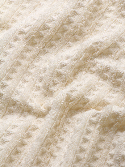 Полотенце банное 70х130 см, 100% хлопок, 450 г/м2, Рельеф, Bravo, кремовое, Узбекистан, м7807_08