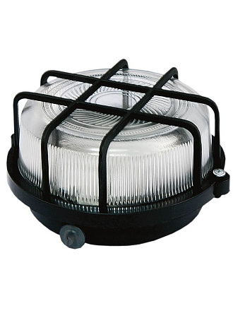 Светильник TDM Electric, НПП 03-100-005.04 У3, 60 Вт, E27, на 1 лампочку, IP54, 21.2х21.2х10.4 см, корпус и защитная сетка-квадрат, черный, SQ0311-0002