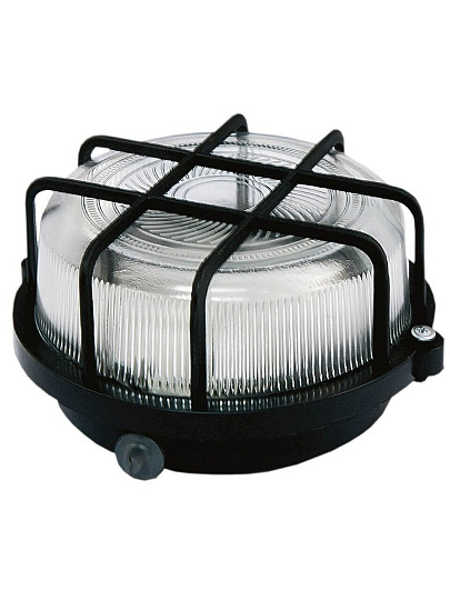 Светильник TDM Electric, НПП 03-100-005.04 У3, 60 Вт, E27, на 1 лампочку, IP54, 21.2х21.2х10.4 см, корпус и защитная сетка-квадрат, черный, SQ0311-0002