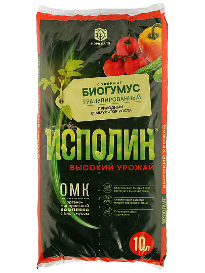 Удобрение Высокий урожай, универсальное, гранулы, 10 л, Исполин