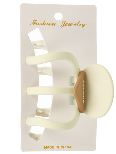 Заколка для волос 10х5 см, пластик, в ассортименте, Y4-11619