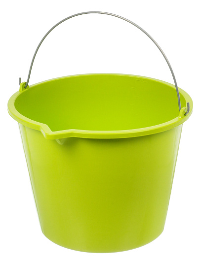 Ведро пластик, 12 л, цветное, строительное, со сливом, вс12ац