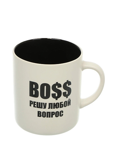 Кружка фарфор, 540 мл, Boss Решу любой вопрос, Lefard, 260-1028-11, в ассортименте