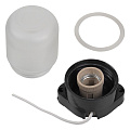 Светильник для бани, General Lighting Systems, GCF-SNP-60-E27-IP65-W,4377, 60 Вт, E27, на 1 лампочку, IP65, НПБ-400, КСС-001, 230В, пластик, черный, 437785 - фото 4