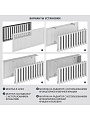 Экран для радиатора, МДФ, 900х600 мм, белый, Готико, Стильный Дом, v545967 - фото 3
