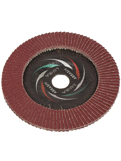 Круг лепестковый торцевой КЛТ2 для УШМ, LugaAbrasiv, диаметр 150 мм, посадочный диаметр 22 мм, зернистость A80, шлифовальный